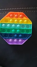 Arco Iris de empuje de Pops Fidget sensorial Juguetes Para Autisim necesidades especiales Anti-estrés juego de alivio de estrés blandita Pop Fidget Juguetes | Juguetes Fidget | Fidget Juguetes