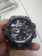 SMAEL-Reloj deportivo de cuarzo para hombre, cronógrafo analógico de estilo militar y a la moda, código 1545