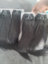 Rebecca-mechones de pelo liso brasileño tejido, 4 mechones, 190g, negro, marrón, rojo, cabello humano en 6 colores #1 # 1B #2 #4 # 99J # Burgundy