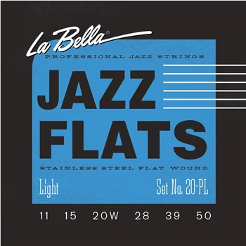 20pl jazz flats string kit for jazz electric guitar, Nickel Plated, light 11-50, La Bella
20pl jazz flats string kit for jazz electric guitar, Nickel Plated, light 11-50, La Bella
