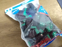 Adaptador de tira de luz Led, conector de alimentación DC de 5,5mm, sin soldadura, Terminal verde, 12V, 10 Uds.