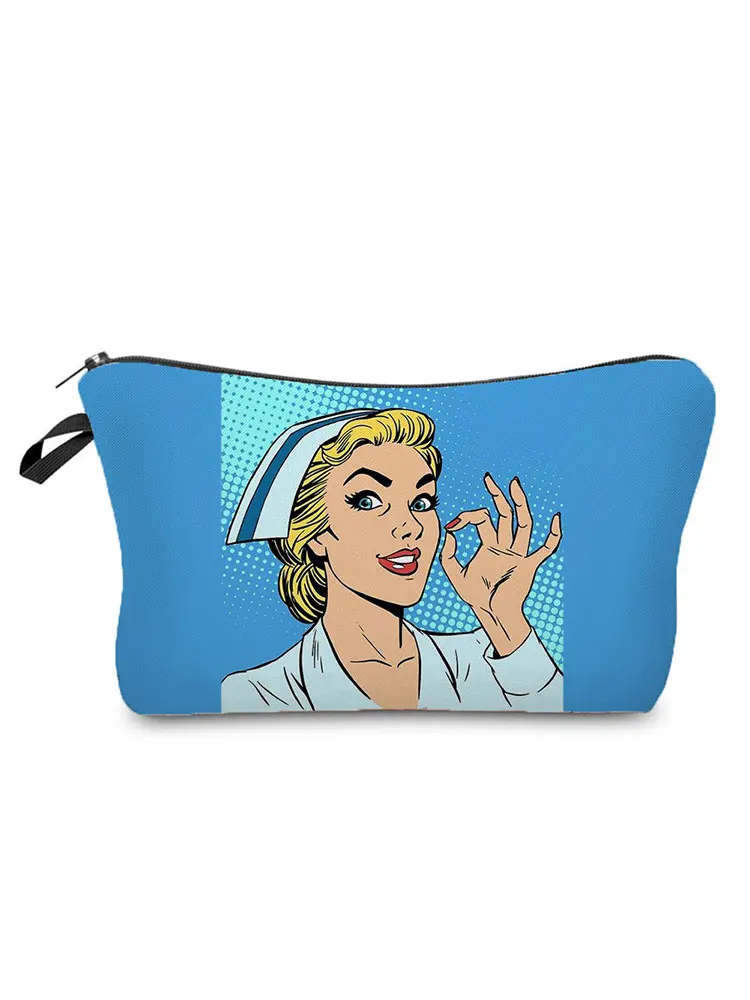 Модная сумка-Органайзер для косметики с принтом для медсестер, водонепроницаемая женская сумка для макияжа, горячая распродажа, сумки для хранения для женщин, маленькая косметичка
Модная сумка-Органайзер для косметики с принтом для медсестер, водонепроницаемая женская сумка для макияжа, горячая распродажа, сумки для хранения для женщин, маленькая косметичка