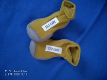 Zapatos con suela de goma blanda para niños, calzado Unisex para bebé, botines de punto para bebé, botines antideslizantes para caminar