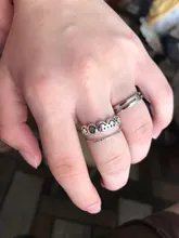 Anillo abierto de 15 estilos de Color plateado antiguo cara sonriente y feliz para mujer, anillos ajustables con caras múltiples Smiley simples huecas, A908