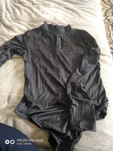 Body de manga larga para mujer, body elástico a la moda con botones, peleles informales ajustados sólidos, ropa de primavera