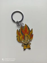 Principales de Anime cadenas hijo de Goku Saiyajin de PVC de 1-7 estrellas llavero Torankusu bañadores espada Soporte para Llavero