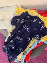 Monos de bebé 100% algodón, ropa de manga corta, mono con estampado de dibujos animados, 5 uds.