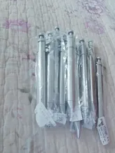 Pluma de plástico multifunción de 0,5mm, bolígrafo de Calibre Vernier, escarificador, instrumento de escritura, papelería, 1 ud.