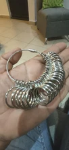 Medidor de medición de joyas, anillo de dedo metálico, fácil de usar, 0-13, nuevo