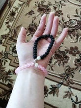 2 unids/set brillante imán par pulsera Vintage Natural piedra distancia emparejado pulsera de los amantes de la joyería de regalo de día de San Valentín