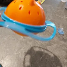 Tazón universal tipo Gyro a prueba de derrames para niños, plato giratorio infantil con diseño, práctico con rotación de 360 grados, platos de alimentación sólidos