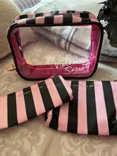 Bolsa de cosméticos portátil de PVC, conjunto de 3 piezas, bolsa de viaje al aire libre, impermeable, bolsa de almacenamiento transparente a la moda
