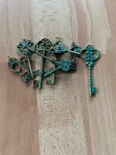 10 Uds. De colgantes de Metal Vintage con dos colores variados para fabricación de joyería Diy, joyería hecha a mano