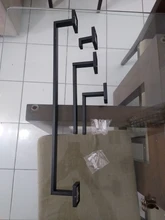 Robe Hook Paper-Holder Bar-Shelf Rail-Bar-Rack Towel Bathroom-Hardware-Set Tissue Black