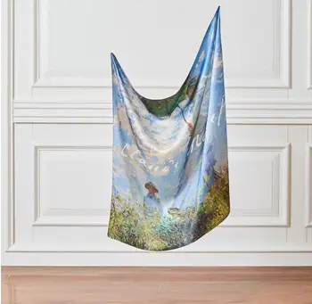'Woman with a Parasol' Silk Scarf - Claude Monet - Madame Monet - Made in Turkey - %100 Silk Dignity Beauty Art Famous Artist 
'Woman with a Parasol' Silk Scarf - Claude Monet - Madame Monet - Made in Turkey - %100 Silk Dignity Beauty Art Famous Artist