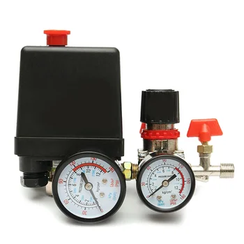 95-125PSI Air Compressor Pressure Switch Control Valve Automatic Control/Loading/Unloading Manifold Regulator Gauges
95-125PSI Air Compressor Pressure Switch Control Valve Automatic Control/Loading/Unloading Manifold Regulator Gauges