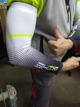 GOBYGO-Funda protectora UV para brazo, para hombre, para bicicleta de carreras, 1 par, manga deportiva para bicicleta