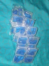 4 piezas caja lleno de confort de los tapones para los oídos de reducción de ruido de silicona suave tapones de oído soga de PVC tapones para los oídos de protección para la natación para dormir