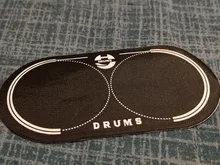 Parche de Pedal doble EQ, parche de tambor de bajos, Protector de almohadilla de tambor para piezas de tambor, accesorios de instrumentos de percusión, 12,8x6,5 cm
