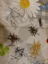 Agujas de cabeza plana de 16-50mm, surtido de 200 unidades, suministros de cuentas para fabricación de joyas, accesorios para pendientes Diy