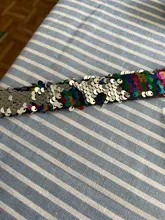 2 uds. De pulseras Slap con purpurina y lentejuela sirena, brazaletes con parches de dos colores para niños, decoración de fiesta, juguetes, accesorios de pulsera