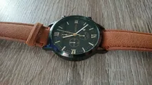 Pulsera de cuarzo para hombre, reloj deportivo masculino en material de acero inoxidable, con correa de cuero, estilo de negocios, a la moda, 2020