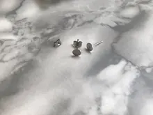 Lote de 20 a 100 unidades de cierres para pendiente dorados para mujer, de acero inoxidable blanco, pasadores de base, topes para pendientes, accesorios para pendientes, reverso de oreja para fabricación de joyas DIY