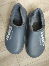 2020 impermeable antideslizante Zapatillas de casa zapatillas para mujer EVA invierno cálido de algodón damas zapatos de pareja zapatos de fondo grueso