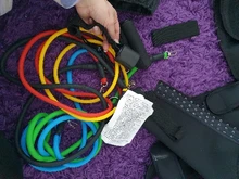 Bandas de resistencia para tirar de la cuerda, conjunto deportivo para hacer ejercicio, bandas elásticas de goma para entrenamiento en casa, gimnasio elástico de entrenamiento