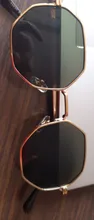 Sunglasses Vintage Retro Women Goggles Frame Lens Driver's Polygon Round Small Luxury