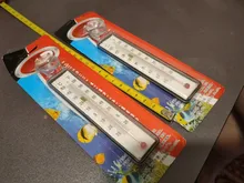 Uds de medidor de tanque de peces de acuario de agua de vidrio de termómetro de temperatura con buena taza de la succión