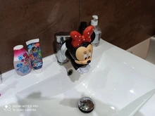 Disney Mickey Minnie extensor de dibujos animados de los niños de niño manija del fregadero bebé grifo del baño de los niños lavarse las manos de la herramienta