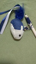 Interactive-Toys Teaser-Stick Cat Catcher Bird-Feather Plush-Cat-Wand Fish Cat Bell Mouse