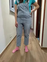 Monos vaqueros para mujer, peto básico de Primavera Azul lavado, prendas de vestir, ropa de oficina, pantalón largo elegante, peleles informales