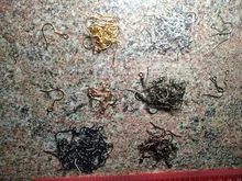 Ganchos de los pendientes, accesorios de aleación para fabricación de joyas, pendientes de gancho con forma de gota, 17x20mm, 100 Uds.