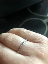 BISAER-anillo abierto Simple de Plata de Ley 925, anillos de dedo de la suerte, Circonia cúbica colorida para mujer, plata fina 925, regalo de joyería ECR714