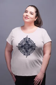 Angemiel Wear Cosmic Pattern Dragon White Women Cotton Large Size T-Shirt
Angemiel Wear Cosmic Pattern Dragon White Women Cotton Large Size T-Shirt