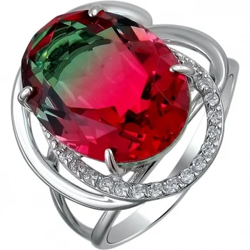 Esthete ring with cubic zirconia and Swarovski crystals in silver
Esthete ring with cubic zirconia and Swarovski crystals in silver