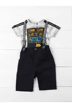 Navy Blue Bottom Top Baby Boy Kids Summer Shorts T-shirt Suspender Casual Style Cotton Fabric Clothing Sets Outfit
Navy Blue Bottom Top Baby Boy Kids Summer Shorts T-shirt Suspender Casual Style Cotton Fabric Clothing Sets Outfit