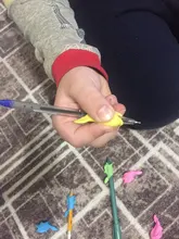 Pluma de papelería para niños, portalápices de Material de silicona de Color superior, suministros de corrección de aprendizaje de escritura, 20 Uds., venta al por mayor