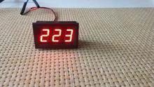 Voltímetro Digital LED CA 30-500V, 0,56 , medidor de voltaje, herramienta de instrumentos de voltios, 2 cables, pantalla roja, verde, azul, 110V, 220V, bricolaje, 0,56 pulgadas