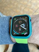 Protector de pantalla completa para Apple watch, carcasa dura mate para Apple watch 6/SE/5/4/3/360, película de vidrio templado para iwatch 2/1, 4/5