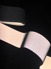 DIY 10/15/20/30 MM alta visibilidad grado coser en cinta de borde de tela reflectante para bolsa de tapa de ropa para un uso de seguridad de visibilidad