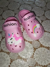Zapatillas de unicornio para niño y niña, zapatos de arcoíris para niño pequeño, animales, zapatillas de bebé al aire libre, zapatillas de PVC con dibujos animados para niño 2019