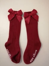 Socks Bow Summer Spring Mesh Newborn Baby Girls Kids for Christmas Winter Non-slip Terry Cotton Sokken Princess Knee High Long