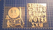 Plantillas con alfabeto en inglés, troqueles de corte de Metal para álbum de recortes/fotos, gofrado de papel DIY decorativas