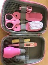 8 unids/set tijeras de uñas de bebé Clipper portátil para la salud infantil instrumentos juegos recién nacido cuidado Kits de cuidado para niños regalo