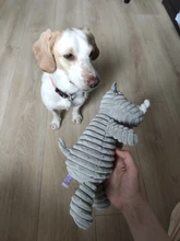 De pana de pana juguetes para perros pequeños perros grandes de forma de Animal felpa mascota cachorro chillón masticar juguete mordedor resistente accesorios de mascotas suministros