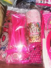 LOL surprise-tema fiesta de cumpleaños para niños, suministros de decoración, vaso de vacaciones, plato, cuchara, pastel, soporte, evento de actividad, regalos