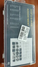 Conjunto de juntas tóricas de goma negra, arandela de lavadora, 18 tamaños con caja de plástico, 225 unids/lote